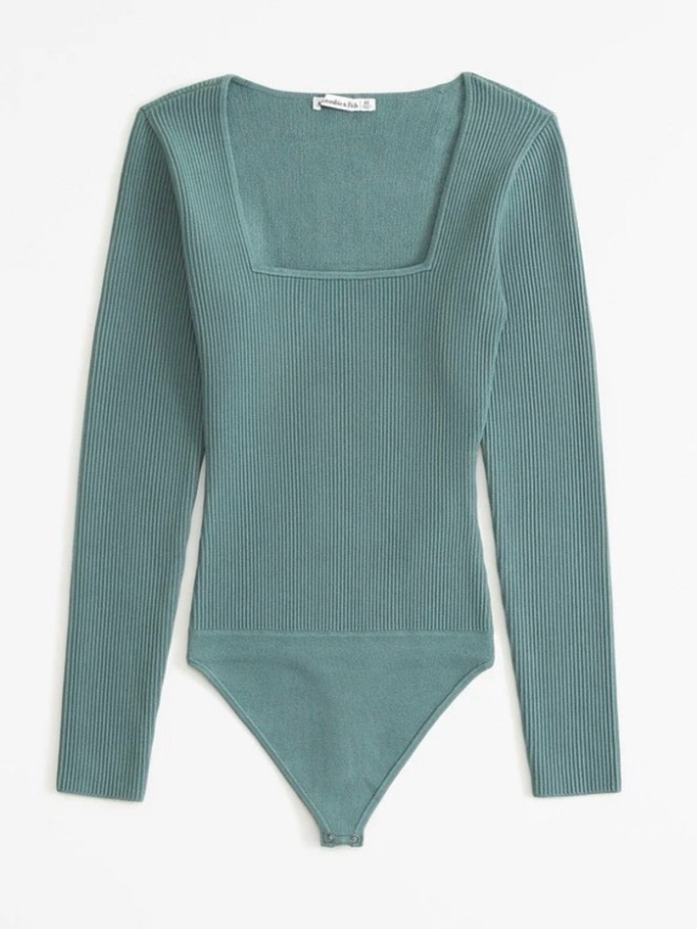 Abercrombie & Fitch Green Ribbed Bodysuit